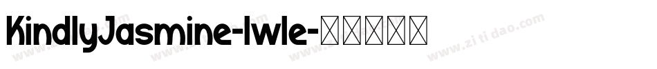 KindlyJasmine-lwle字体转换