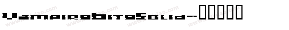 VampireBiteSolid字体转换