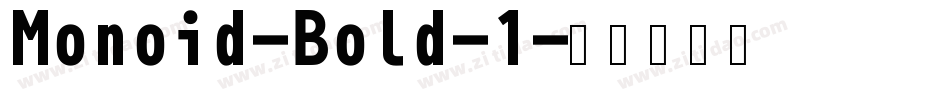 Monoid-Bold-1字体转换