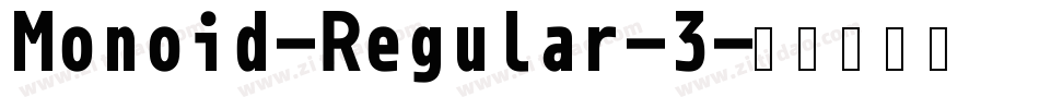 Monoid-Regular-3字体转换