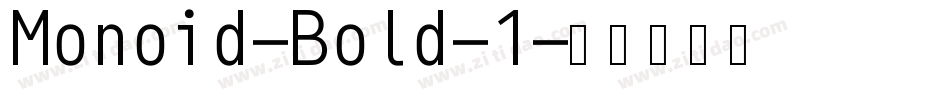 Monoid-Bold-1字体转换