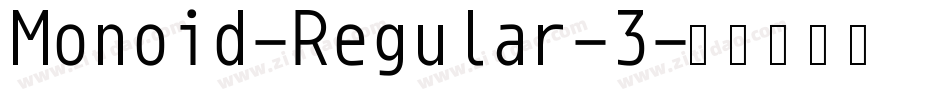 Monoid-Regular-3字体转换