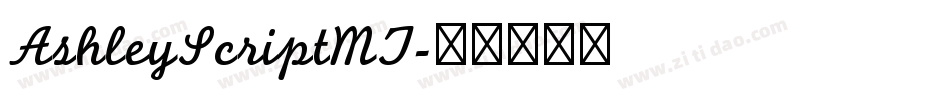 AshleyScriptMT字体转换