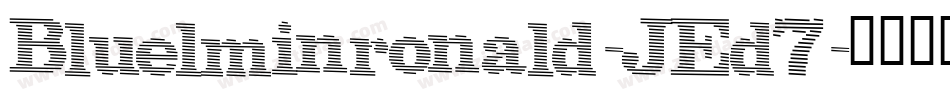 Bluelminronald-JEd7字体转换