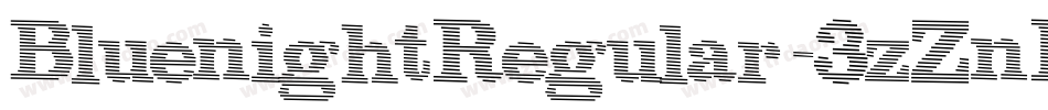 BluenightRegular-3zZnL字体转换