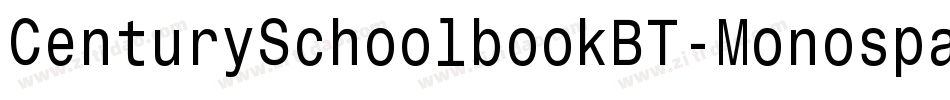 CenturySchoolbookBT-Monospace字体转换