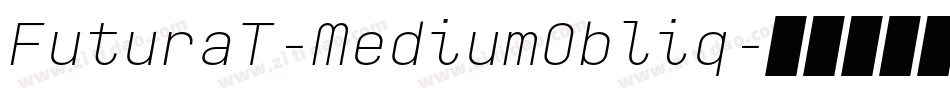 FuturaT-MediumObliq字体转换