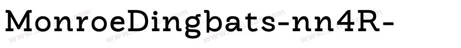 MonroeDingbats-nn4R字体转换