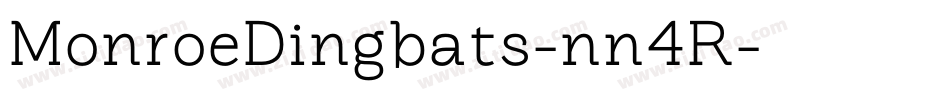 MonroeDingbats-nn4R字体转换