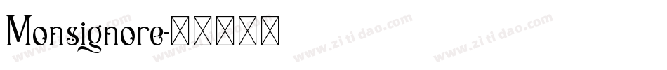 Monsignore字体转换