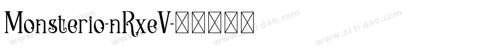 Monsterio-nRxeV字体转换