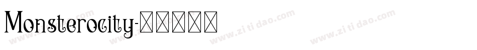 Monsterocity字体转换