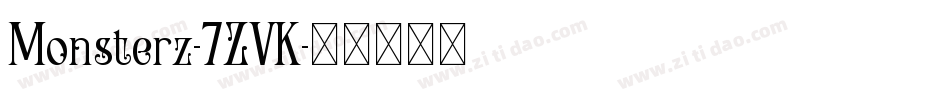Monsterz-7ZVK字体转换