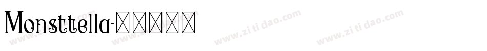 Monsttella字体转换
