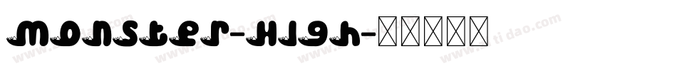 Monster-High字体转换