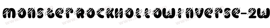 MonsterRockHollowInverse-2wpv字体转换 MonsterRockHollowInverse-2wpv字体转换
