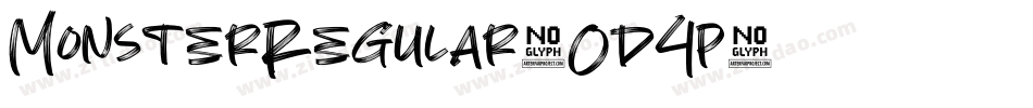 MonsterRegular-Od4p字体转换