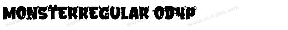 MonsterRegular-Od4p字体转换