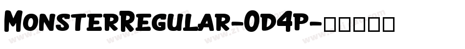 MonsterRegular-Od4p字体转换