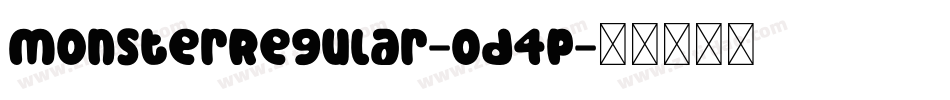 MonsterRegular-Od4p字体转换