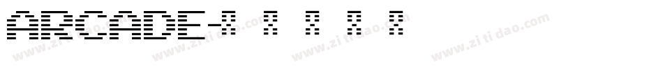 ARCADE字体转换