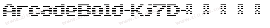 ArcadeBold-Kj7D字体转换