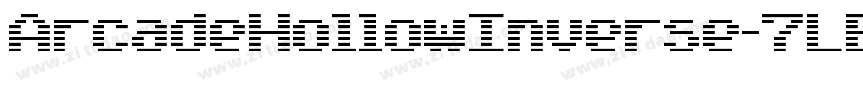 ArcadeHollowInverse-7LBl字体转换