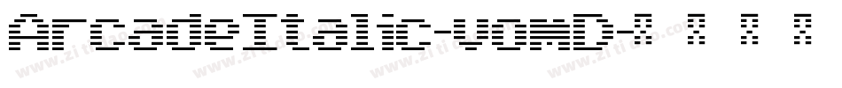 ArcadeItalic-vomD字体转换