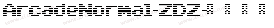 ArcadeNormal-ZDZ字体转换