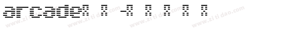 arcade字库字体转换