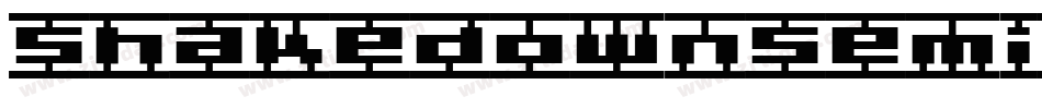 ShakedownSemibold-47A9字体转换