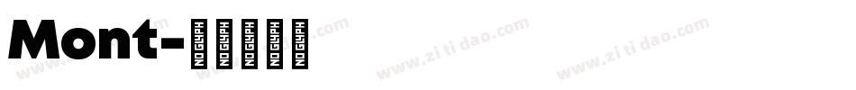 Mont字体转换