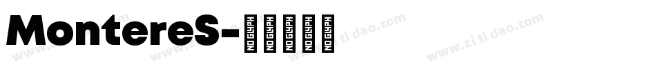 MontereS字体转换