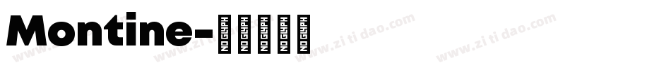 Montine字体转换
