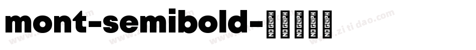 mont-semibold字体转换