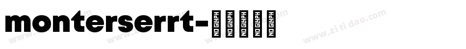 monterserrt字体转换