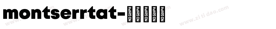 montserrtat字体转换