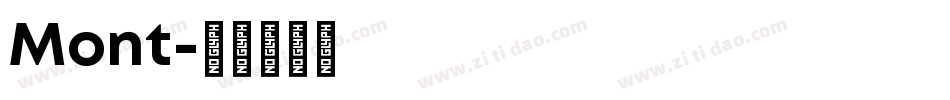 Mont字体转换