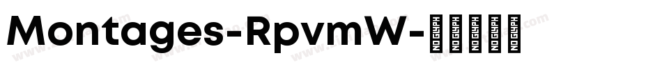 Montages-RpvmW字体转换