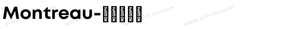 Montreau字体转换