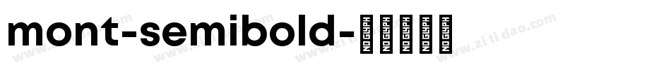 mont-semibold字体转换