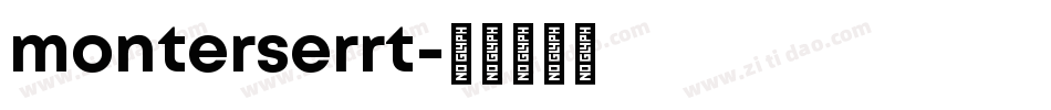 monterserrt字体转换