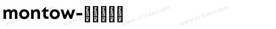 montow字体转换