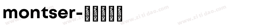 montser字体转换