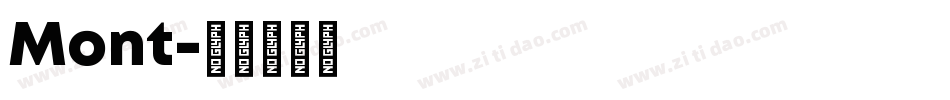 Mont字体转换