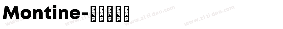 Montine字体转换