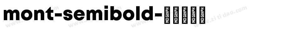 mont-semibold字体转换