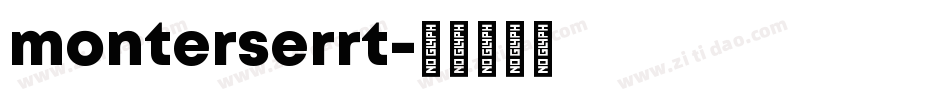 monterserrt字体转换