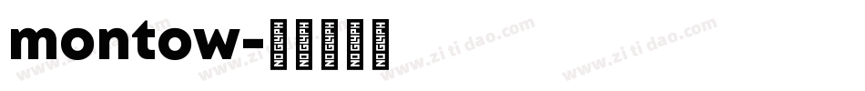 montow字体转换
