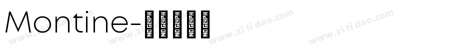 Montine字体转换